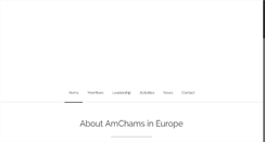 Desktop Screenshot of amchamsineurope.com