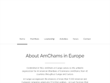 Tablet Screenshot of amchamsineurope.com